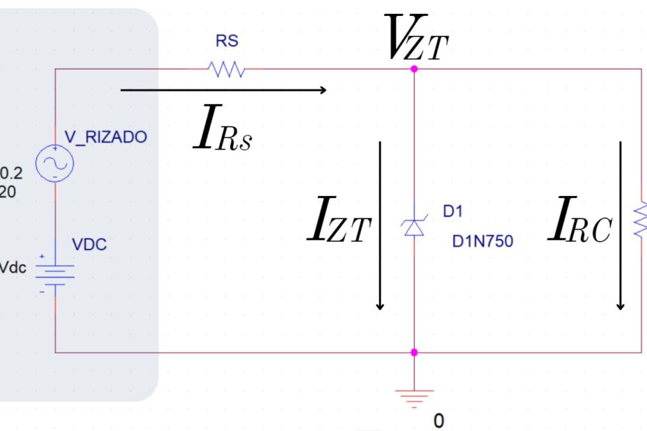 Regulación de tensión con Diodo Zener